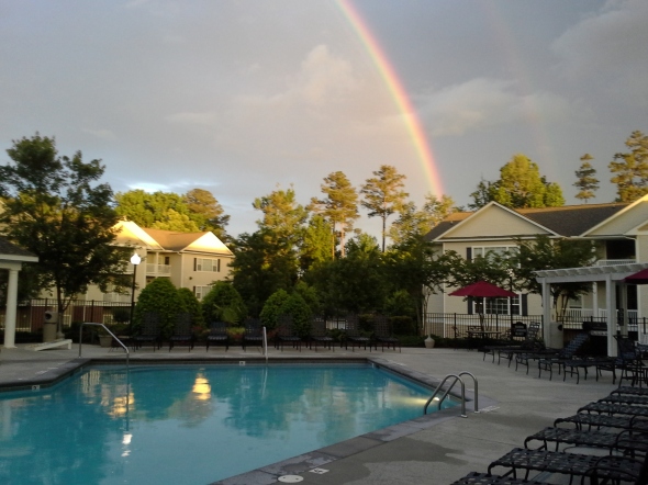 2016.05.30 the rainbow from poolside